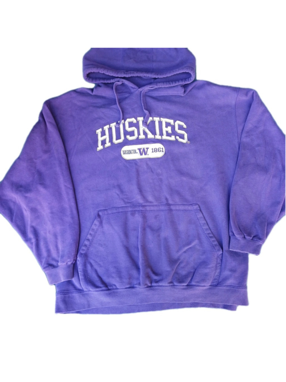 Washington Huskies Hoodie Mens 2XL Purple NCAA Basketball Sweatshirt Vintage